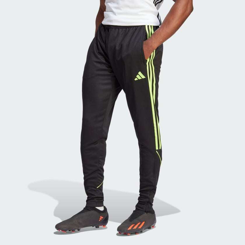 Adidas Men’s Tiro 23 Track Pants Black / Lucid Lemon IN0322