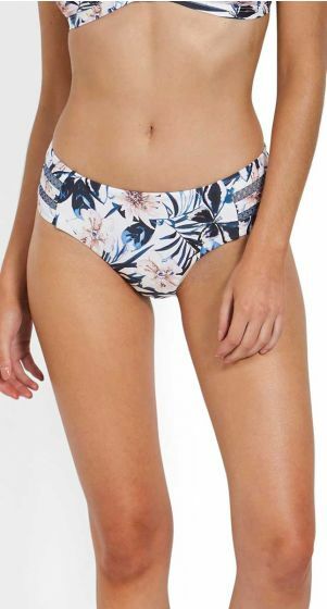 Milea Indian Ink Lace Trim Pant Bikini New with tags NWT 8 RRP $89.95