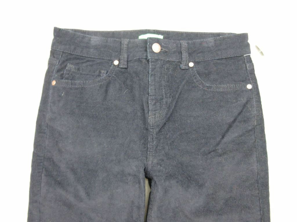 NWT DIP SIZE 7 JUNIORS BLACK VINTAGE VIBE 98% COTTON STRETCH STRAIGHT JEANS 046