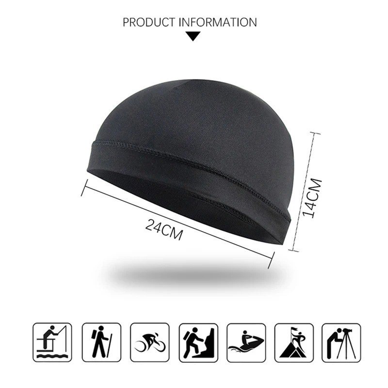 Sweat Wicking Cooling flag Dome Skull Cap Helmet Liner Sport Beanie durag Hat…