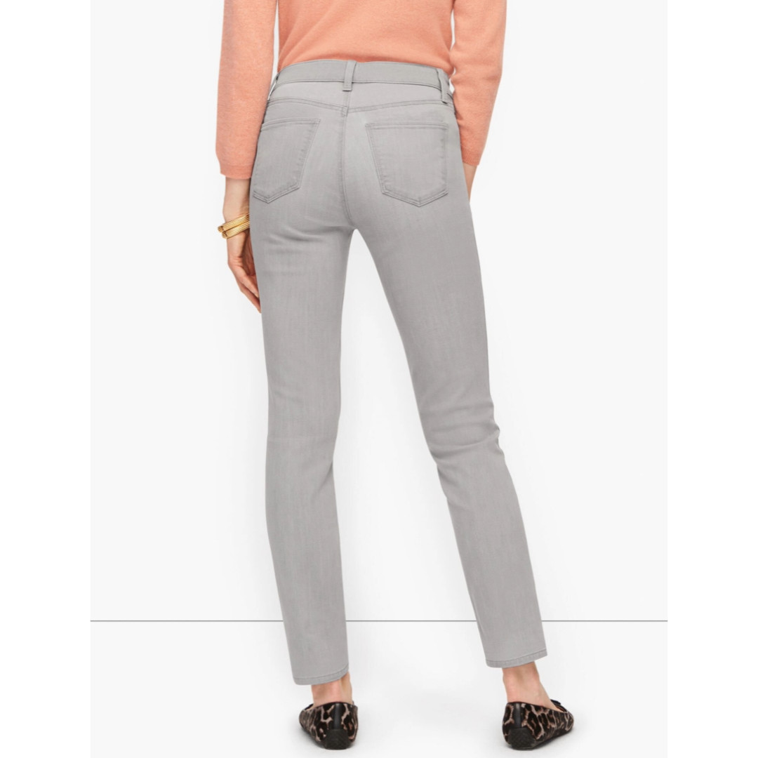 NWOT TALBOTS Womens’ Light Gray Zenith Wash Slim Ankle Jeans Size 16