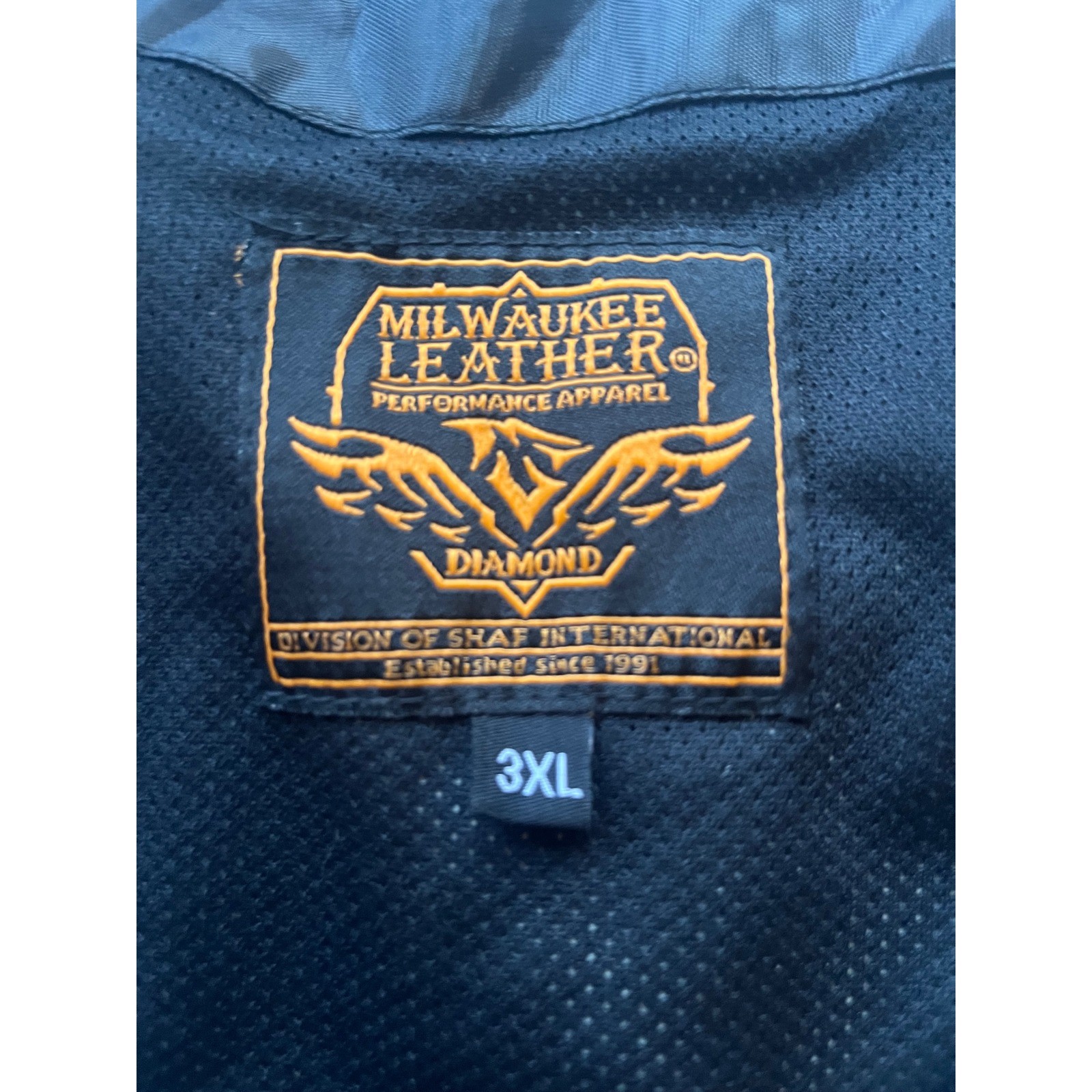 Milwaukee Leather Distressed Gray Racing Stripe Moto Vest 3XL Womens Mens Biker