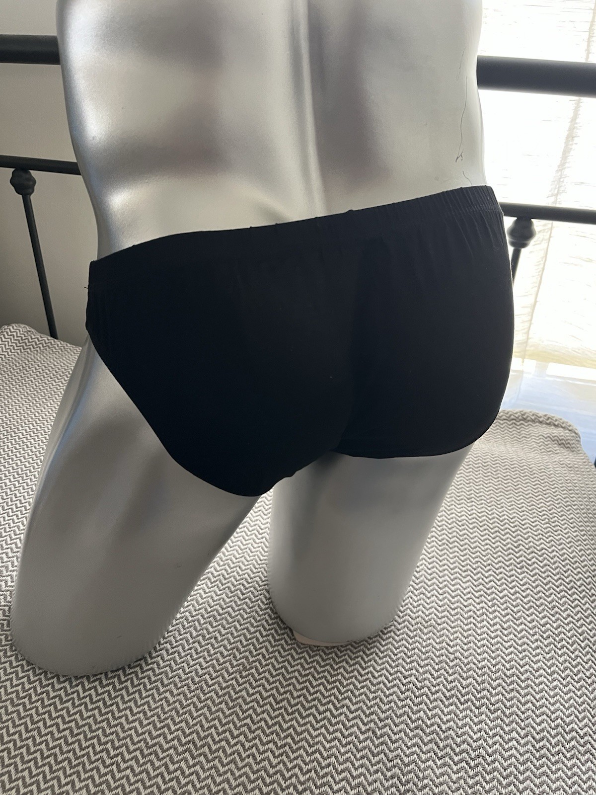 Real Men Model Black Briefs Size X-Large Extremely-soft NWOT
