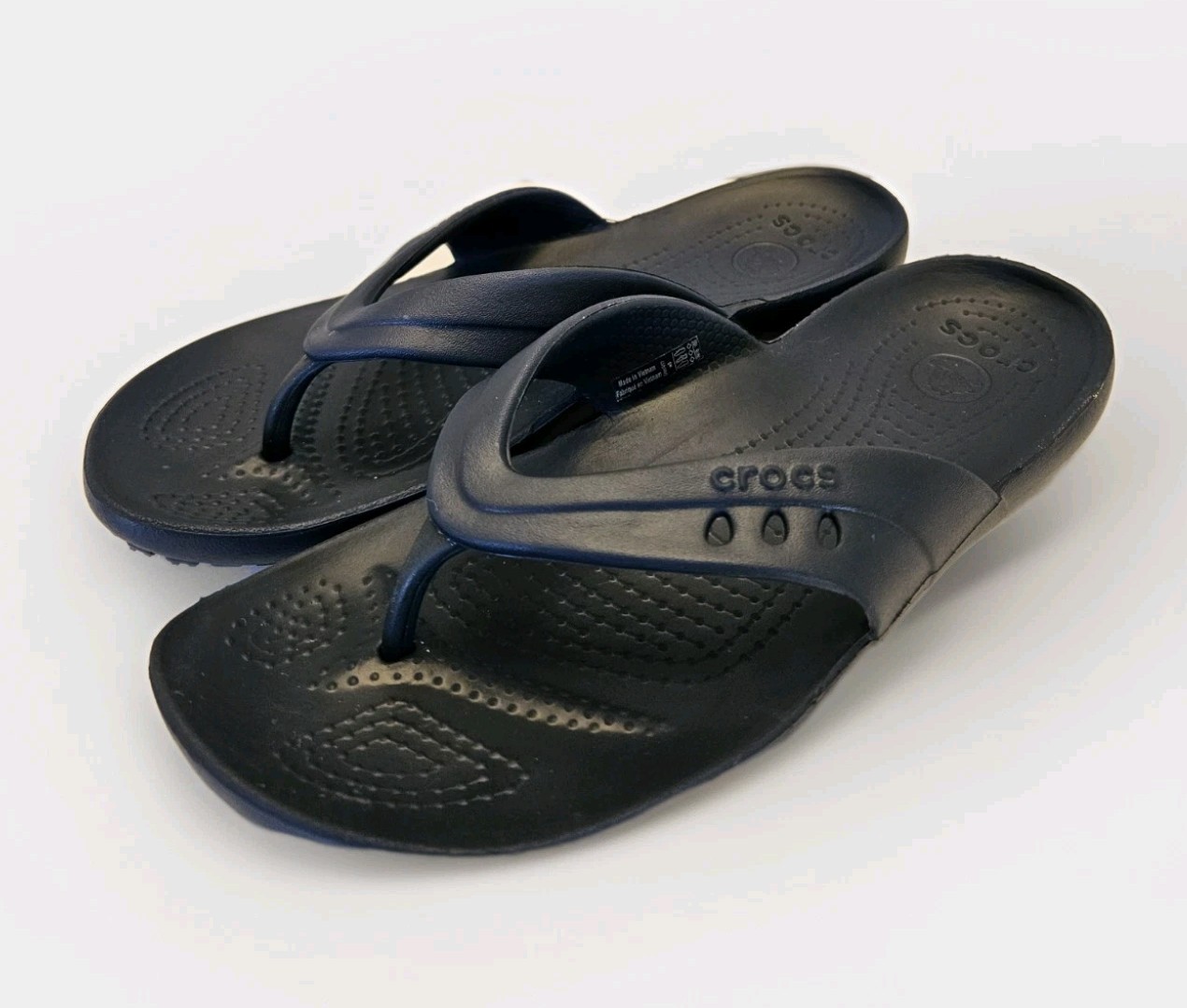 Crocs Womens Baya Slide Sandal Navy Blue Size 8