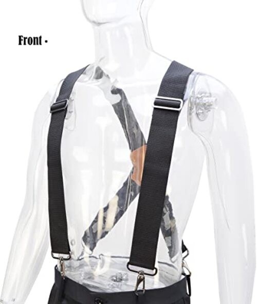 2Inch-Wide Heavy Duty Work Suspenders for Men Black