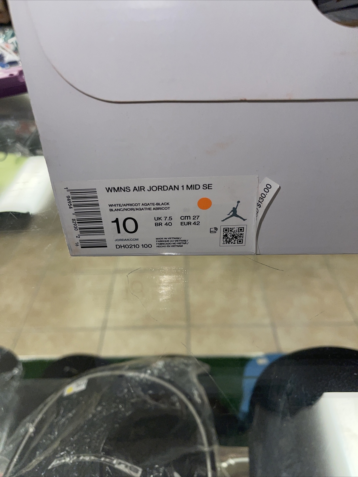 Size 10 – Jordan 1 Mid Black/Brown/Peach