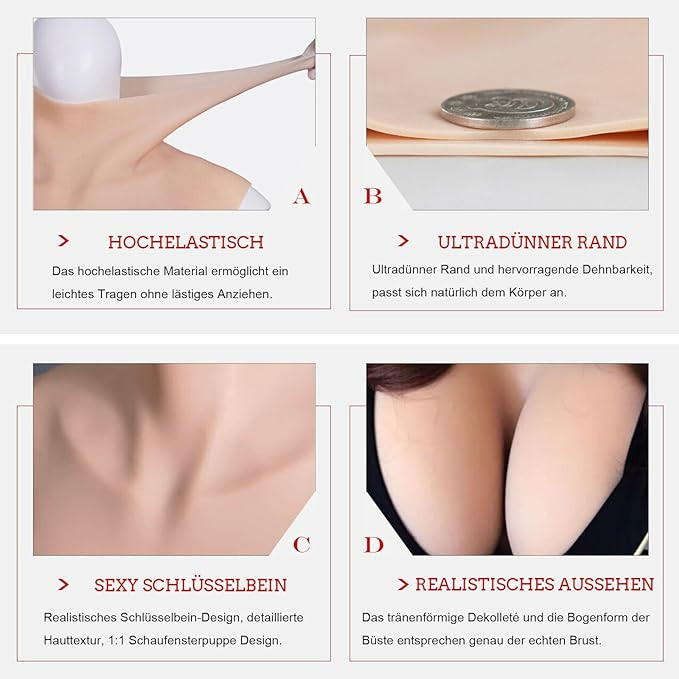Silicone breasts breast prosthesis silicone breasts false breasts for crossdresser C-H Cup