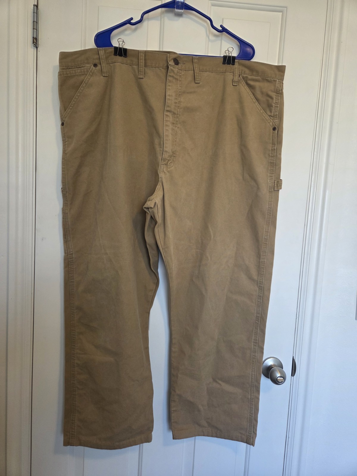 Wrangler Workwear Carpenter Pants Men’s Size 46×30 Brown Relaxed 94LSWAO