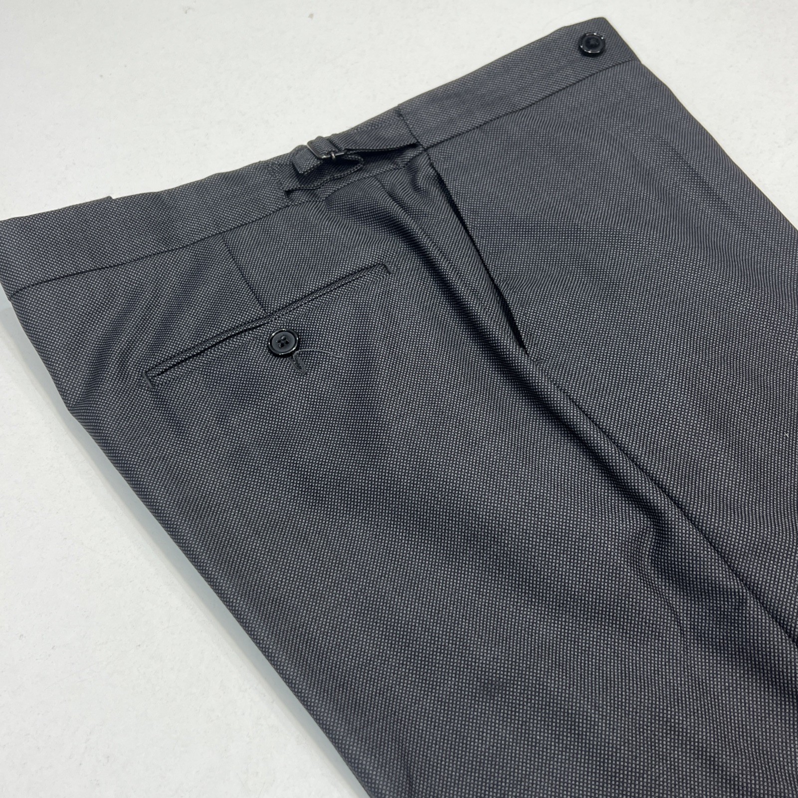 Mark Stephen London Men’s Italian Fabric Wool Suit – Slim Fit – C40L W36 L32