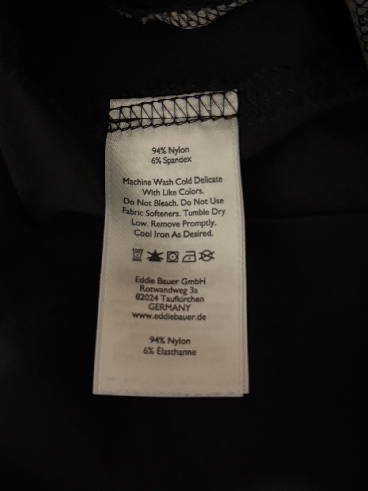 EDDIE BAUER HORIZON GUIDE CHINO PERFORMANCE PANTS BLACK MEN 33×30 BAD FLY ZIPPER