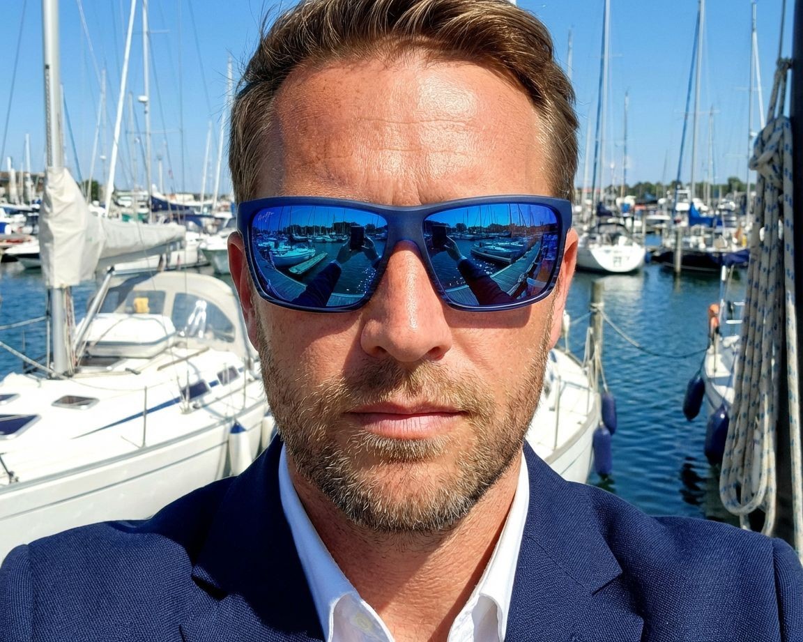 Maui Jim AlenuihahaMJ839-03S Transparent blue Men Sunglasses New Without Case