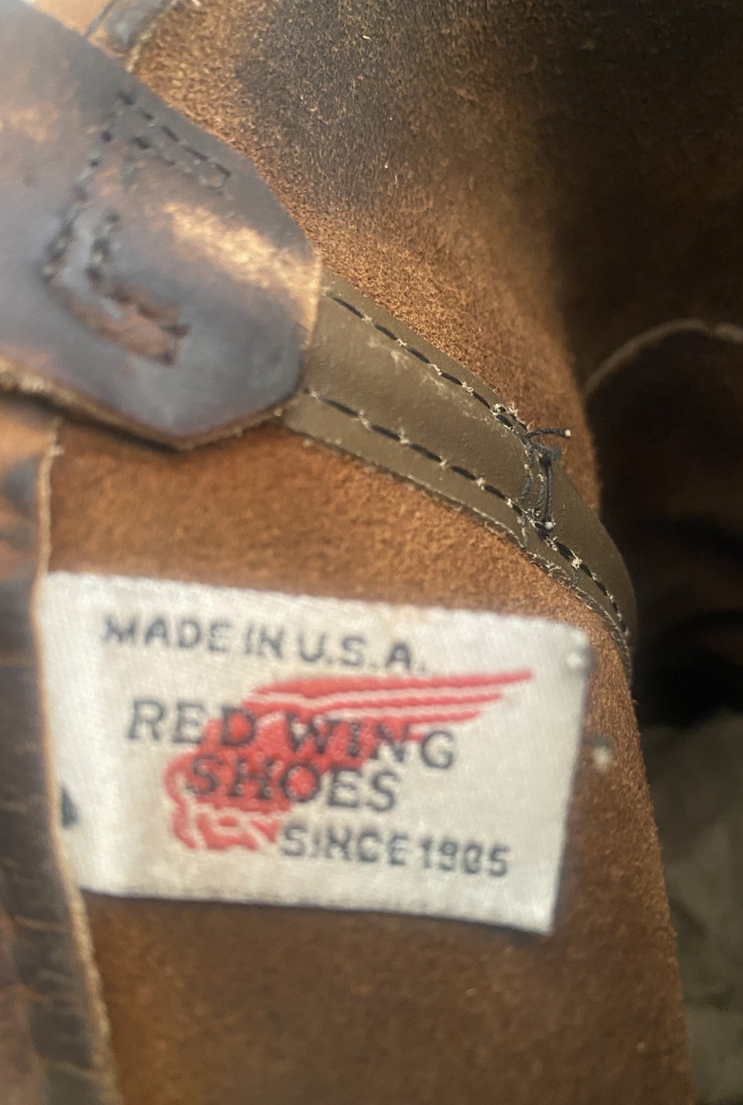 RED WING PECOS 8 98 Men’s Leather Size 7D Pull UP.