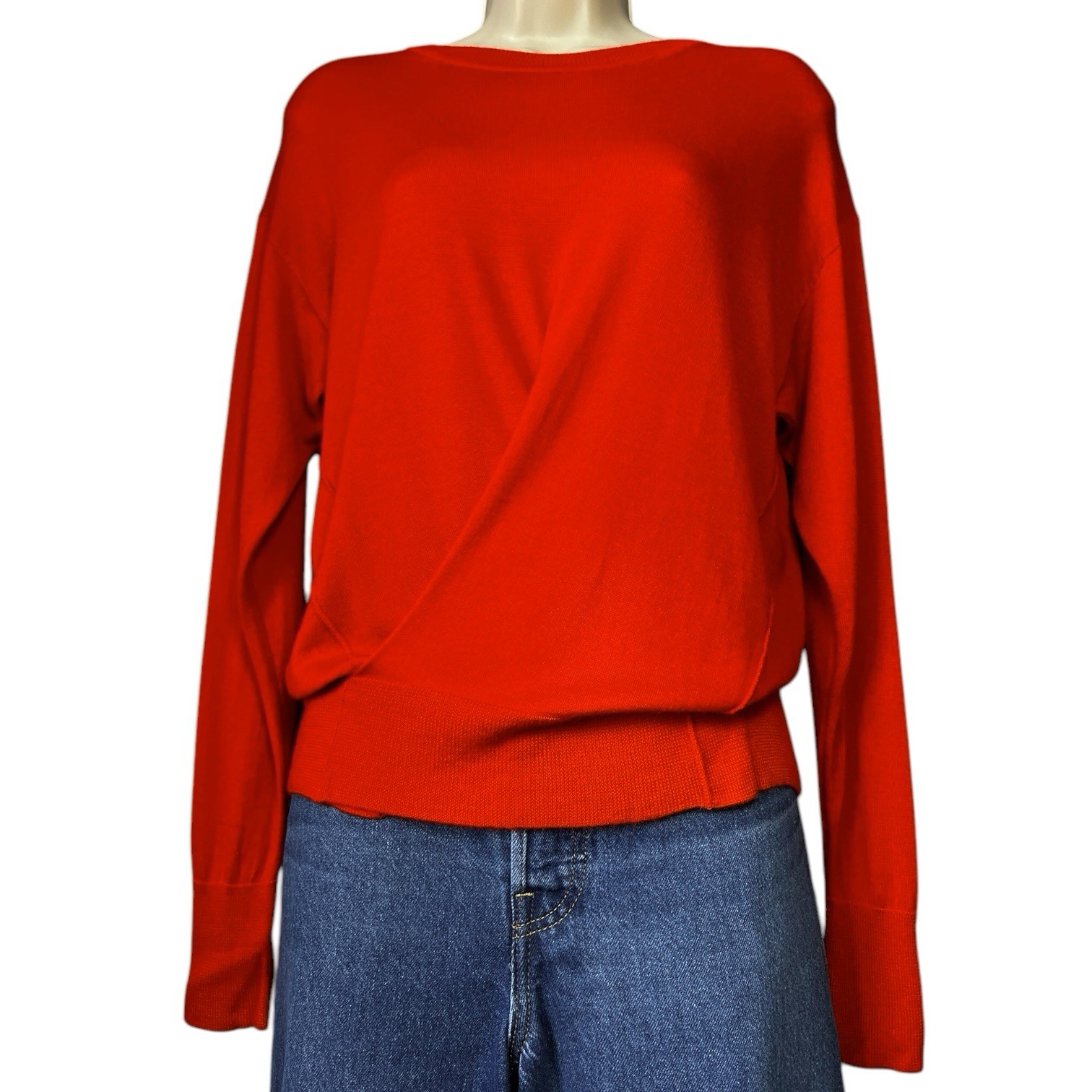 Isabel Marant Cashmere Silk Knit Jumper – Faux Wrap Sweater, FR36