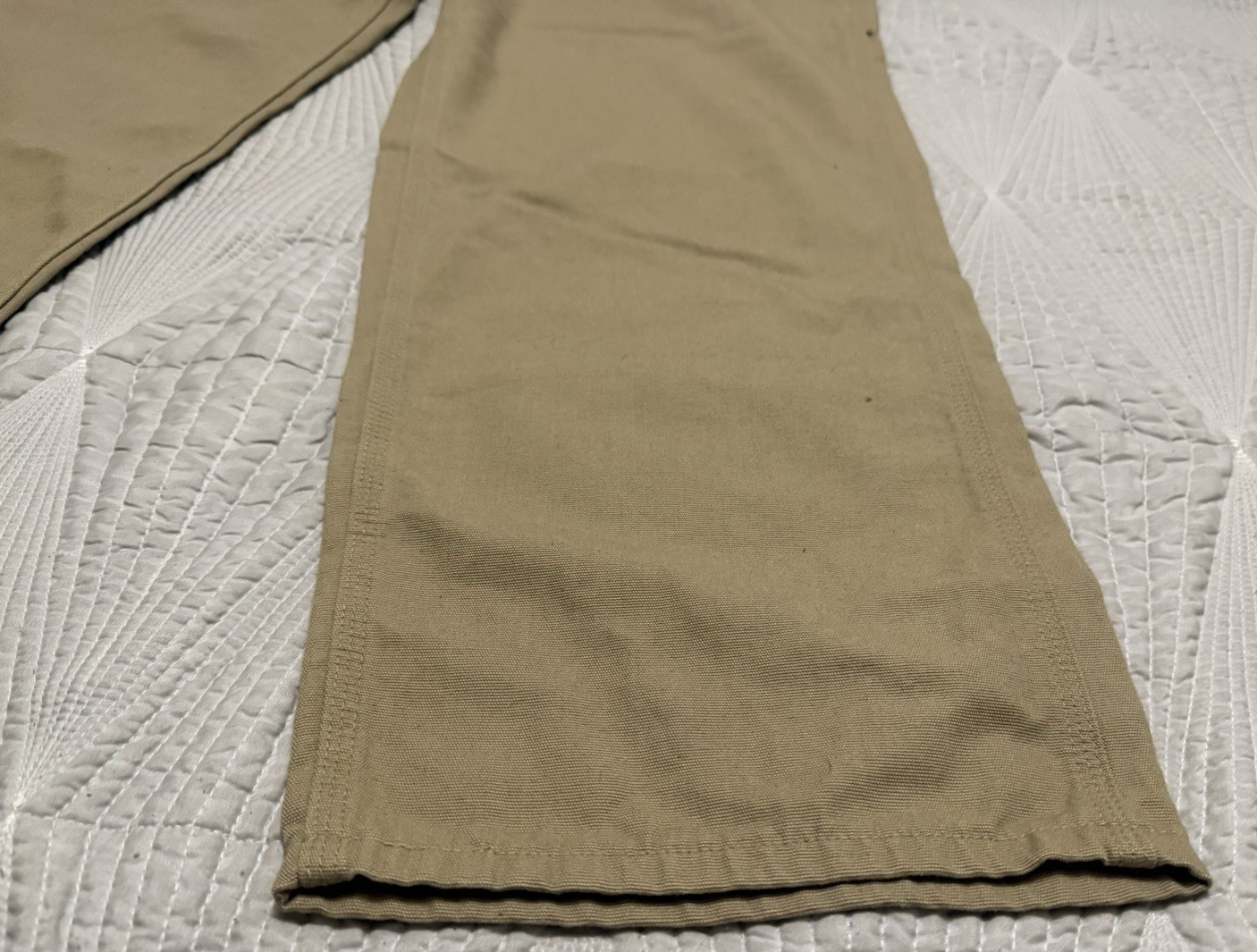 Carhartt FR Flame Resistant Canvas Cargo Workwear Pants Men 40 X 30 Tan Pockets