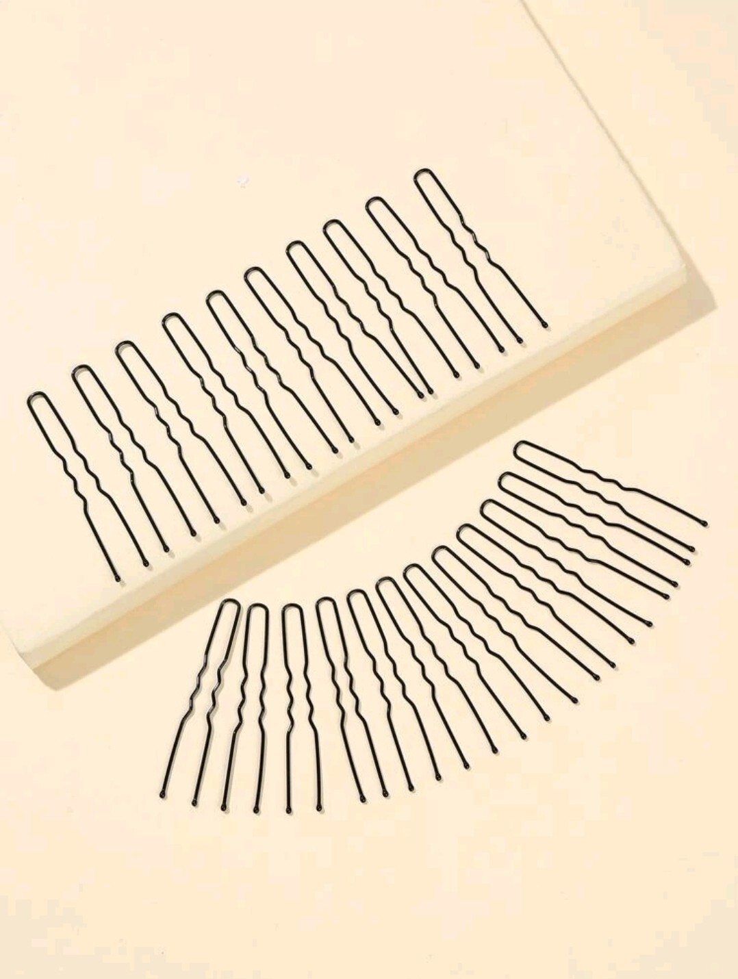 20PCs U Shaped Hair Pins 2.36 inches Bun Pins Black Plated Hair Pins