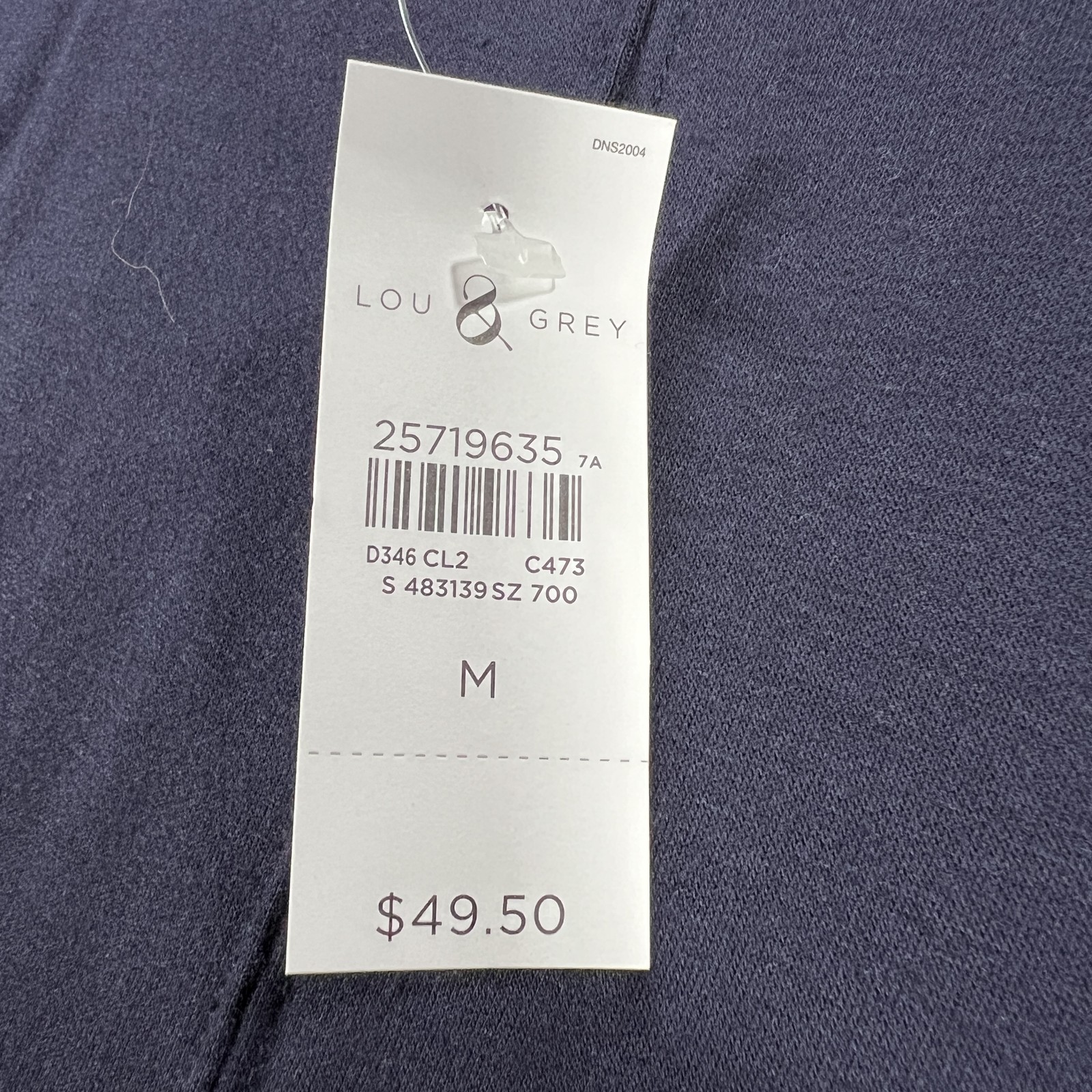 Lou & Grey Cowl Neck Pullover Shirt Womens Medium Relaxed Fit Short Sleeve Top