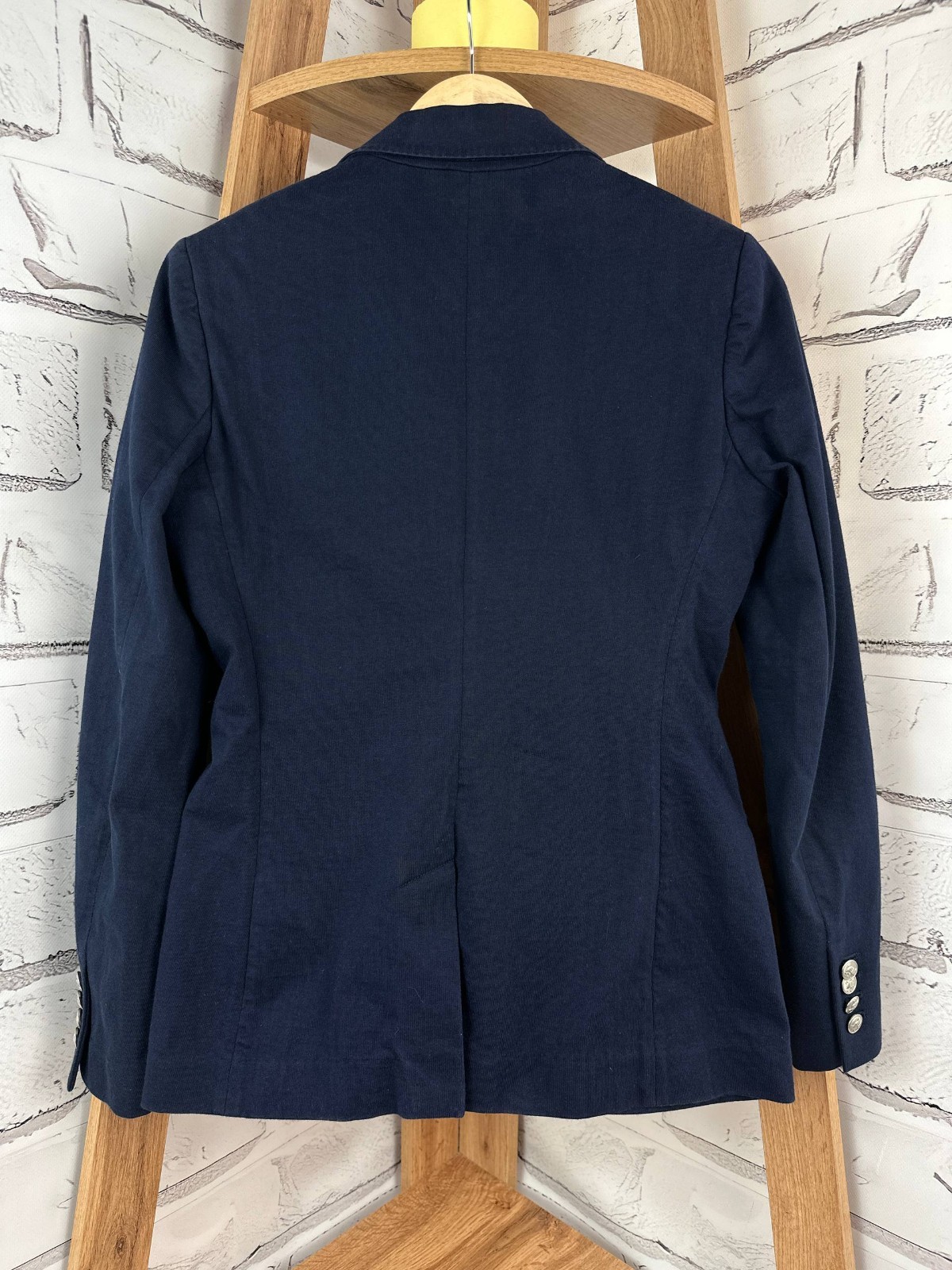 💄Ralph Lauren Navy Blue Stretch Cotton Blazer Jacket Navy SZ 4 (US DUTIES PAID)