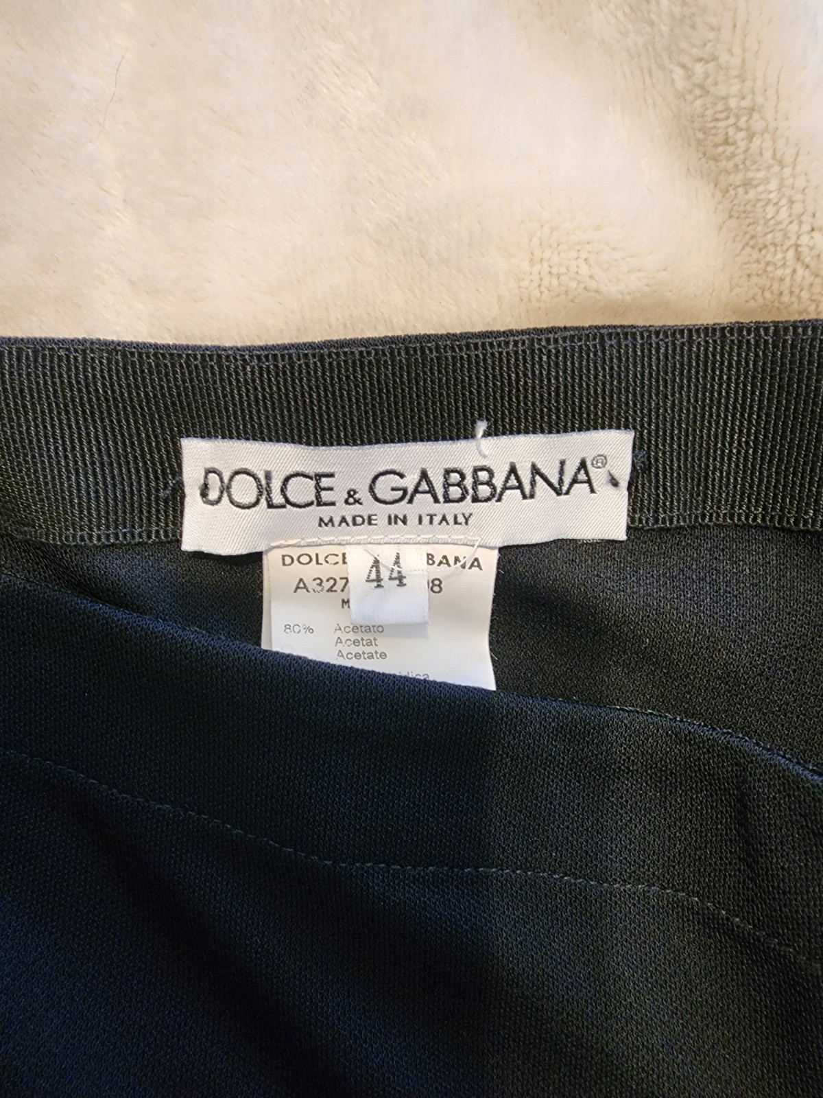 Vintage Dolce & Gabbana Black Slim Stretch Pants IT 44 US size 8 Made in Italy