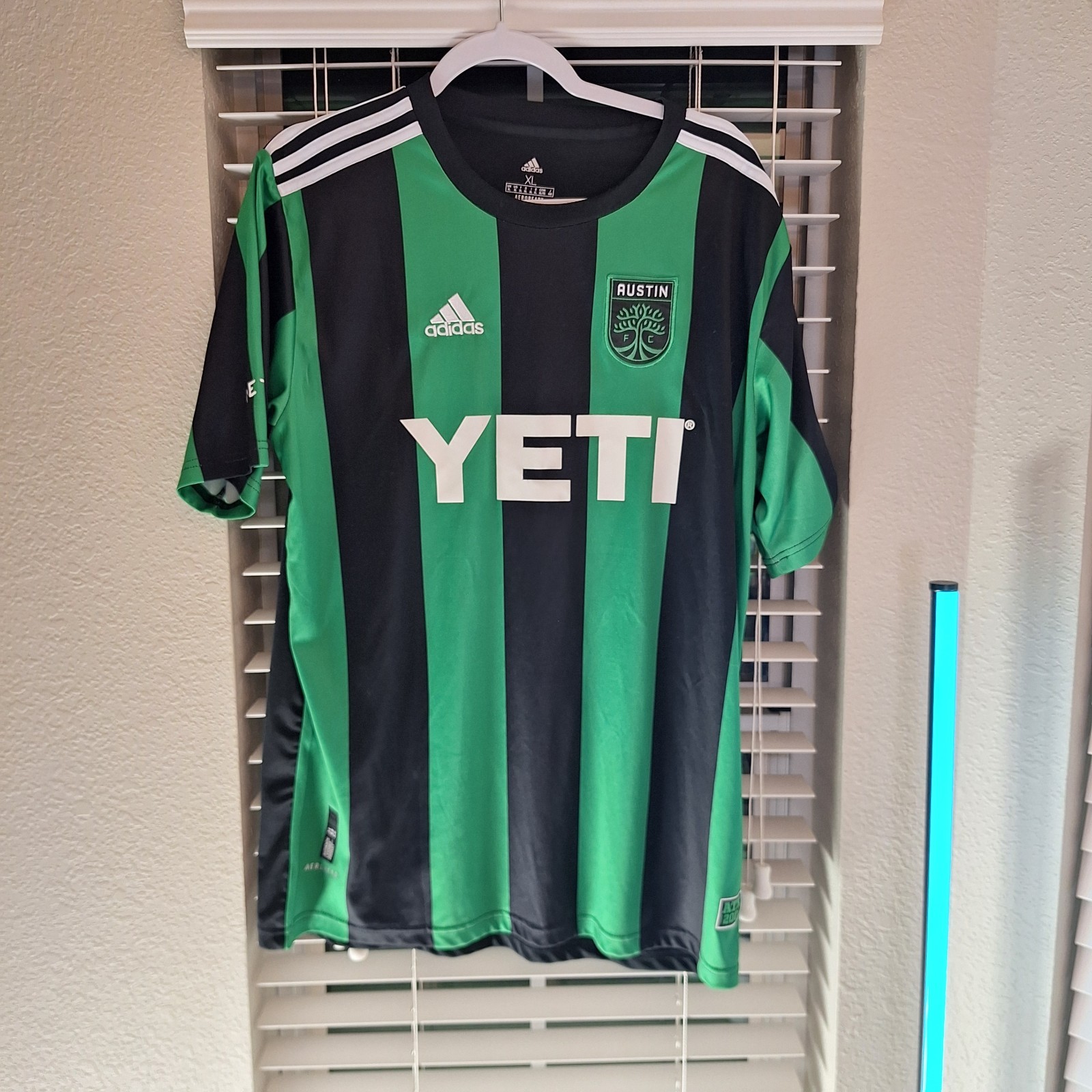 ​Adidas Austin FC Jersey XL 21/22 Authentic Licensed Product Black Green YETI