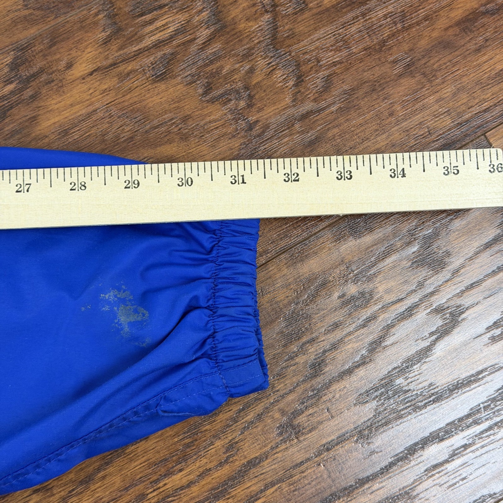VINTAGE LL Bean Jacket Mens M Blue Nylon Anorak Hooded 1/2 Zip Lightweight USA