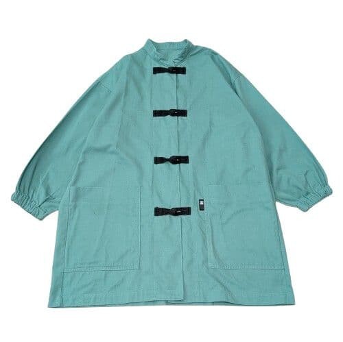 ISSEY MIYAKE Miyake Design Studio Green Chinese Jacket Women FREE Auth