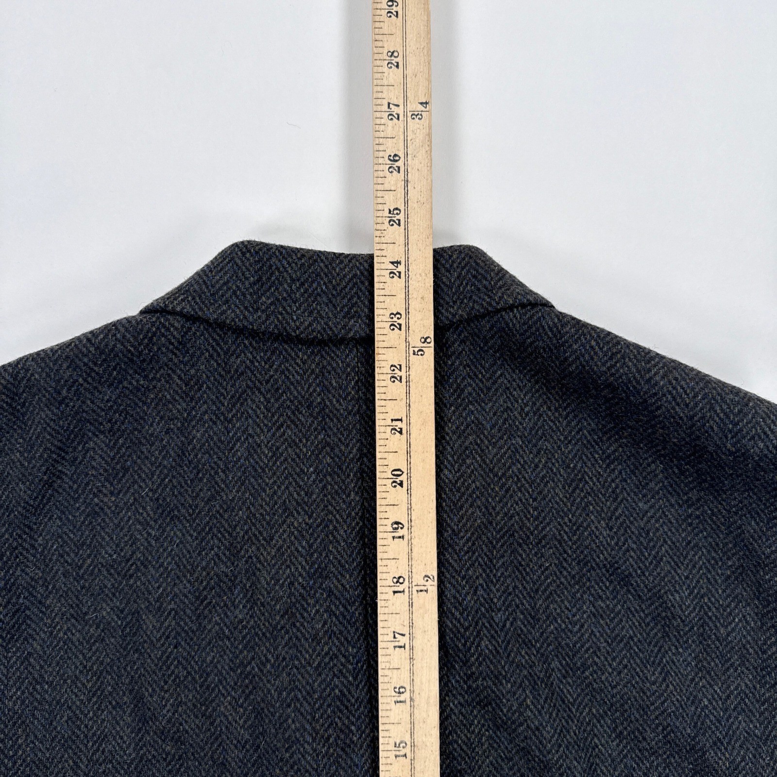 Orvis Vest Mens Large Grey Wool Herringbone Signature Collection Waiscoat