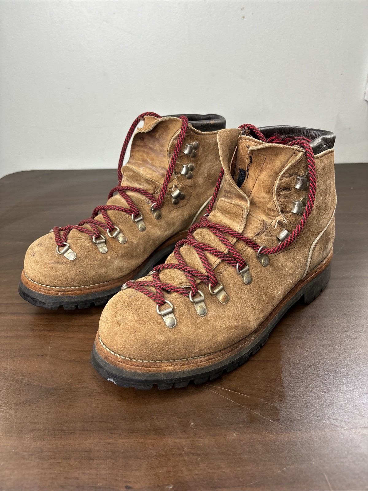 Vtg Dexter Mountaineering Alpine Hiking Vibram Boots Sz 10 M USA W998-4