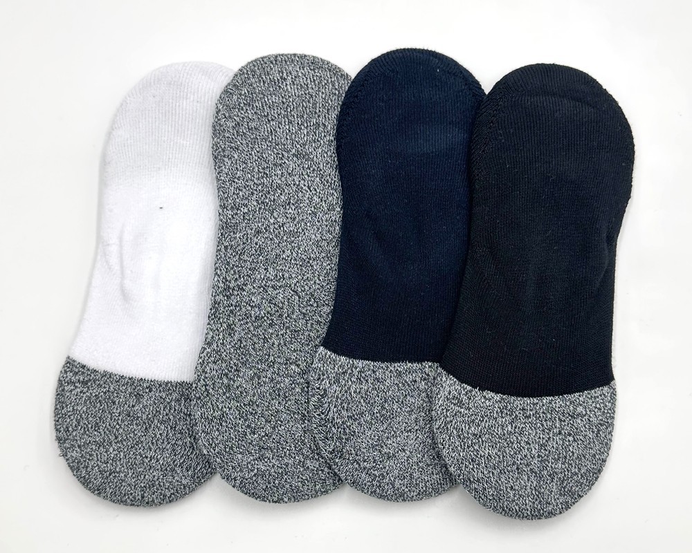 Nwt 4 pairs Men’s 4 Colors Mix Cushioned No Show Socks Size Med 6-9 BOMBAS