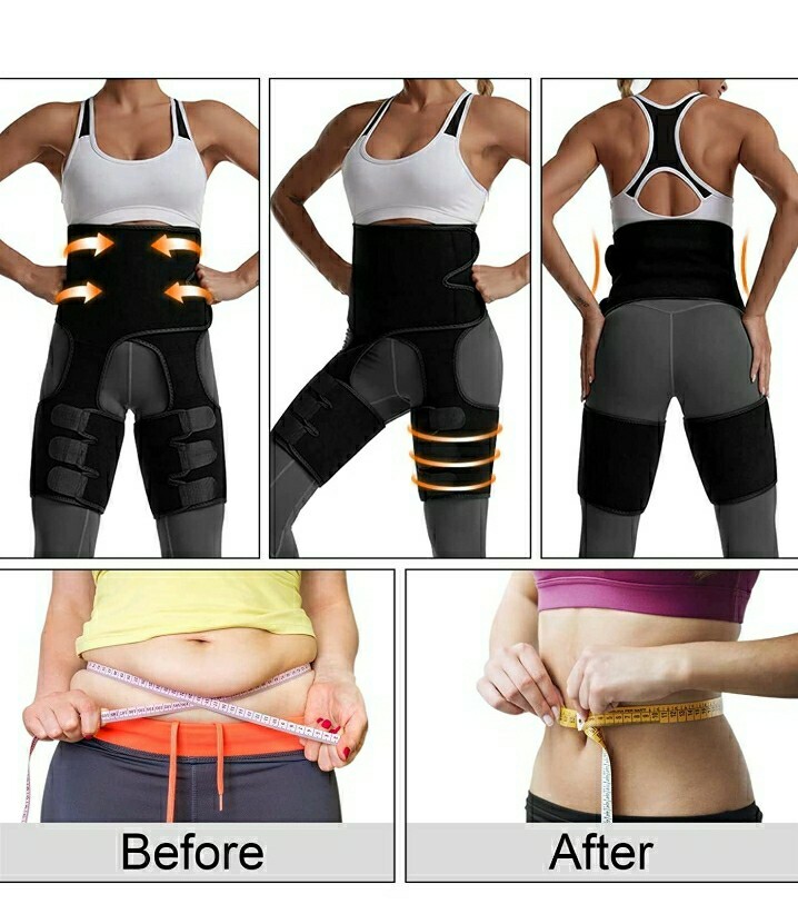 Waist + Thigh Slimming Trainer for Women Neoprene Butt Lifter Shaping, Sz: S/M