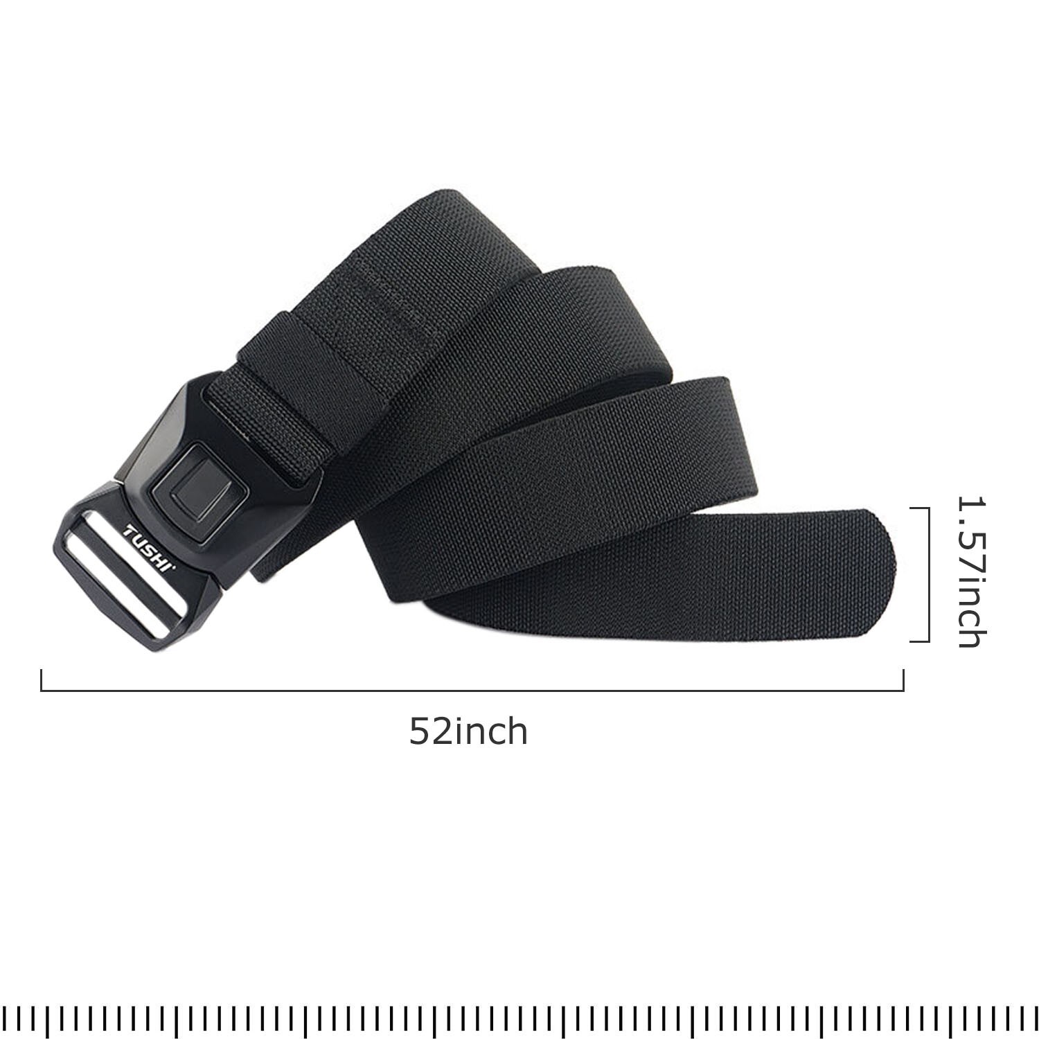 Lightweight Rigid Nylon Belt: Instant-Release Alloy Buckle, Breathable Comfort