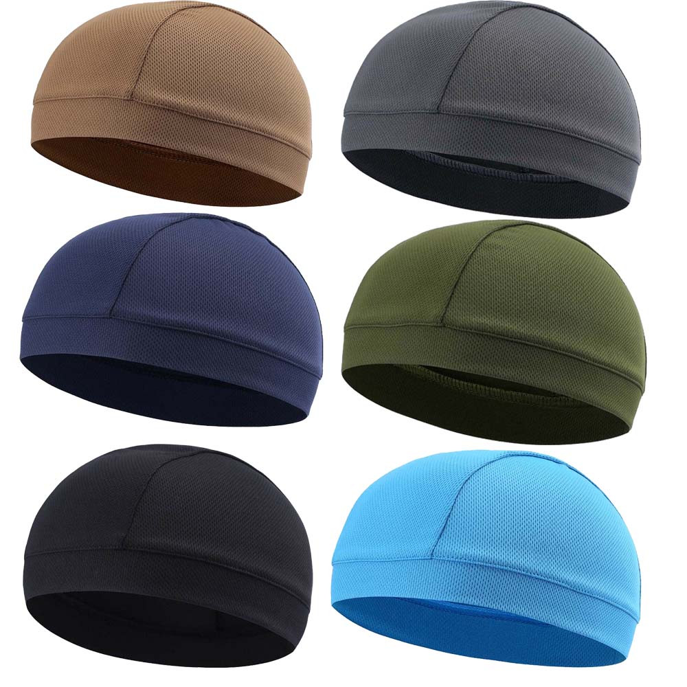 Cooling Skull Cap Helmet Liner Sweat Wicking Cycling Running Hat for Men Women