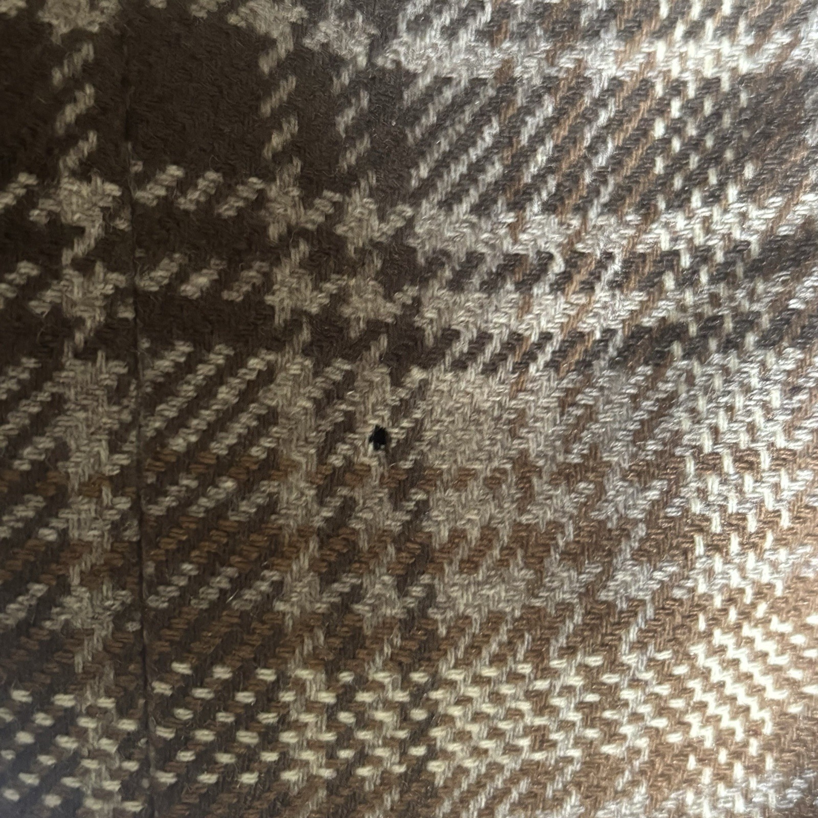 Pendleton Women’s Vintage Plaid Wool Overcoat Button Front Lined Brown