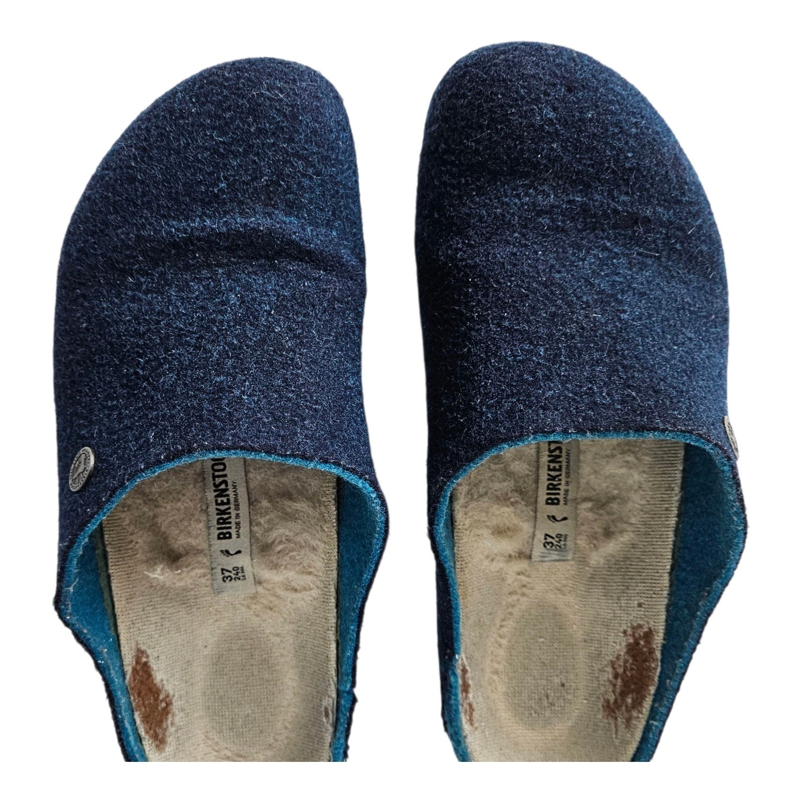 BIRKENSTOCK Kaprun Wool Felt Slip On Clogs Women’s 6 – 6.5 EU37 Happy Blue FAIR