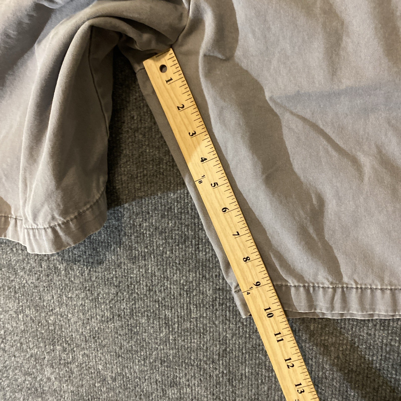 Old Navy Chino Shorts Mens 40 Grey Stone Khaki Preppy Boat Summer Cotton Pockets