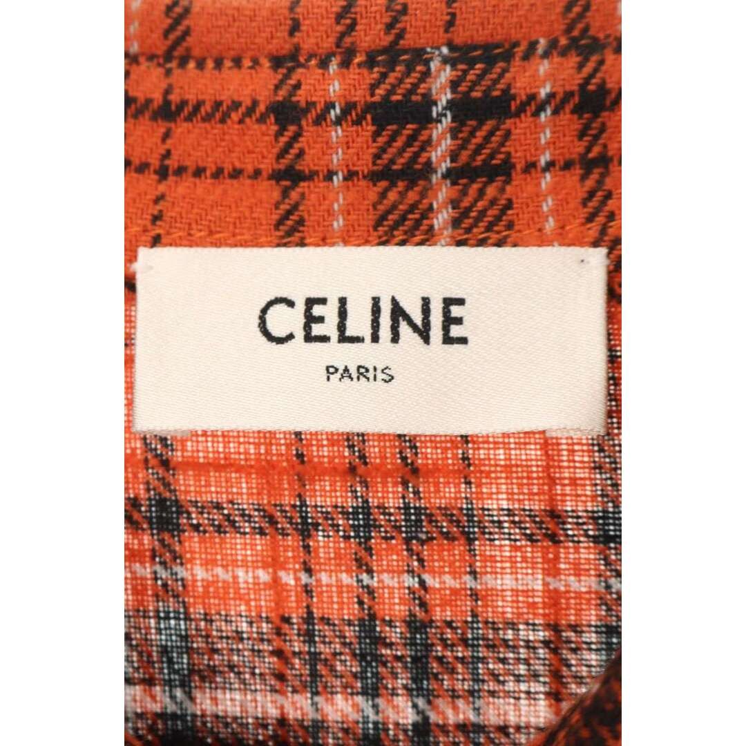 Celine 2C486554T Check Long Sleeve Shirt Men’s 37 Used 4e43c8201f589c59b4d506196