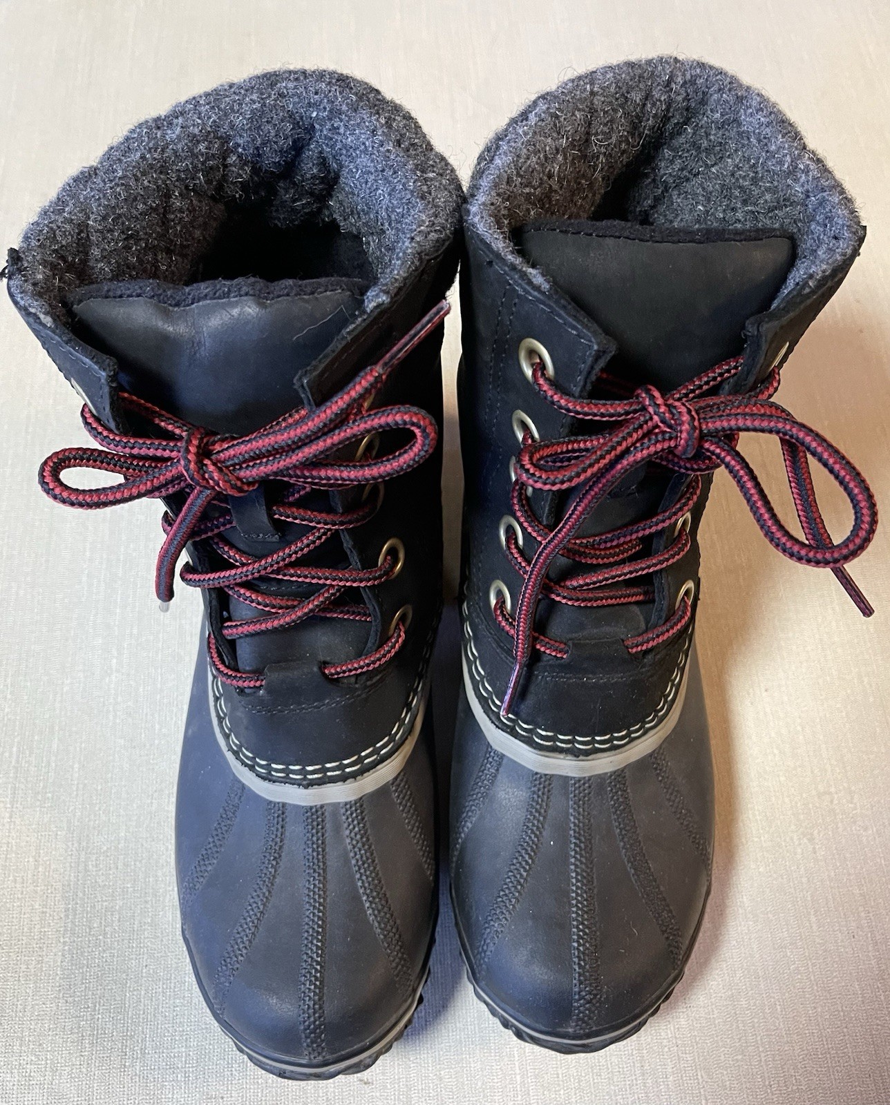 Sorel Womens 7.5 Slimpack Lace II Winter Boot Black Waterproof NL2348-010, NEW