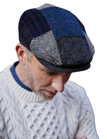 Mucros Weavers Irish Flat Cap Men’s 100% Wool Tweed Trinity Hat Driving Cap