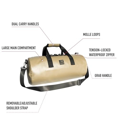 Rothco Black Waveguard Waterproof Duffle Bag 12430