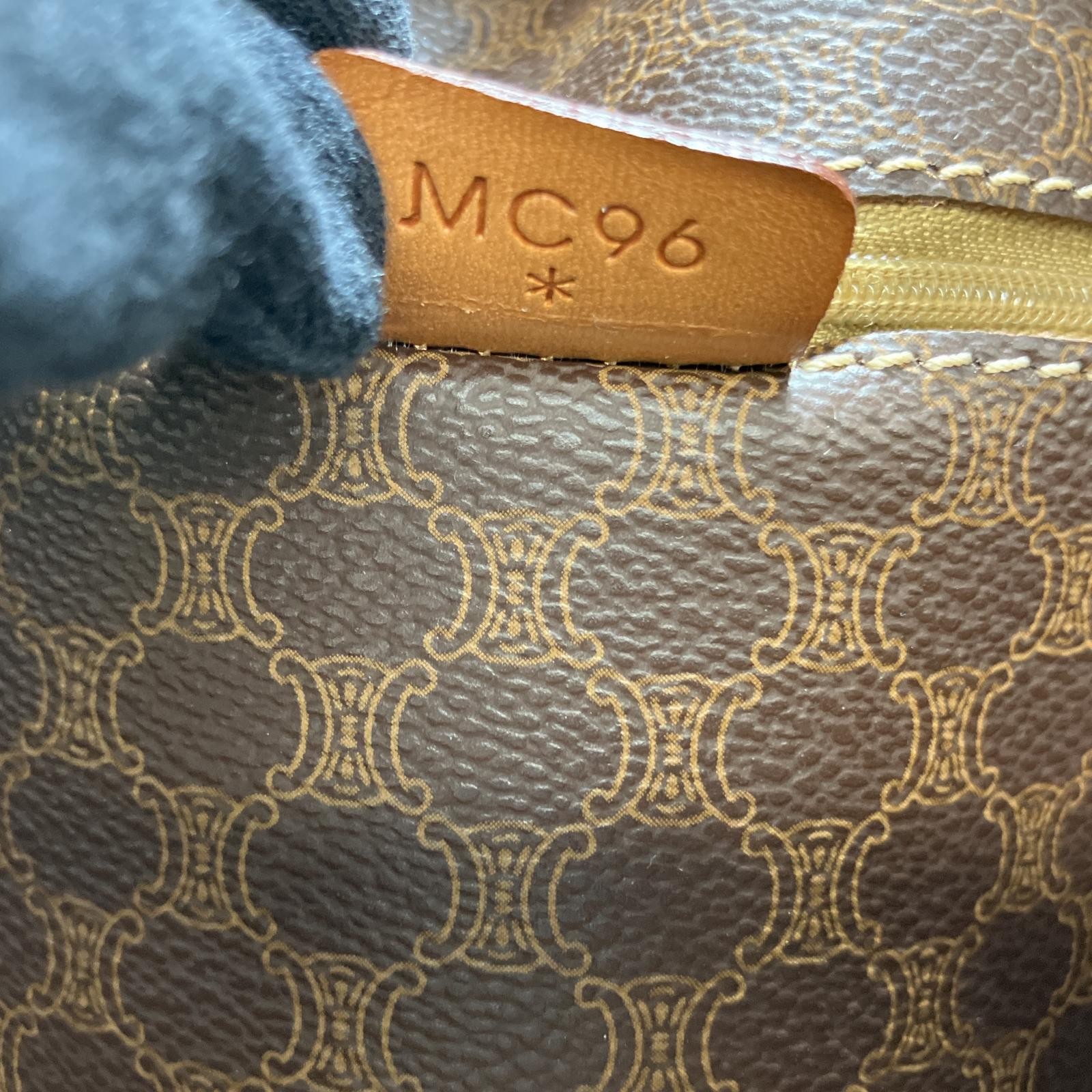CELINE Tote Bag Macadam Pattern with internal peeling MC96 Brown