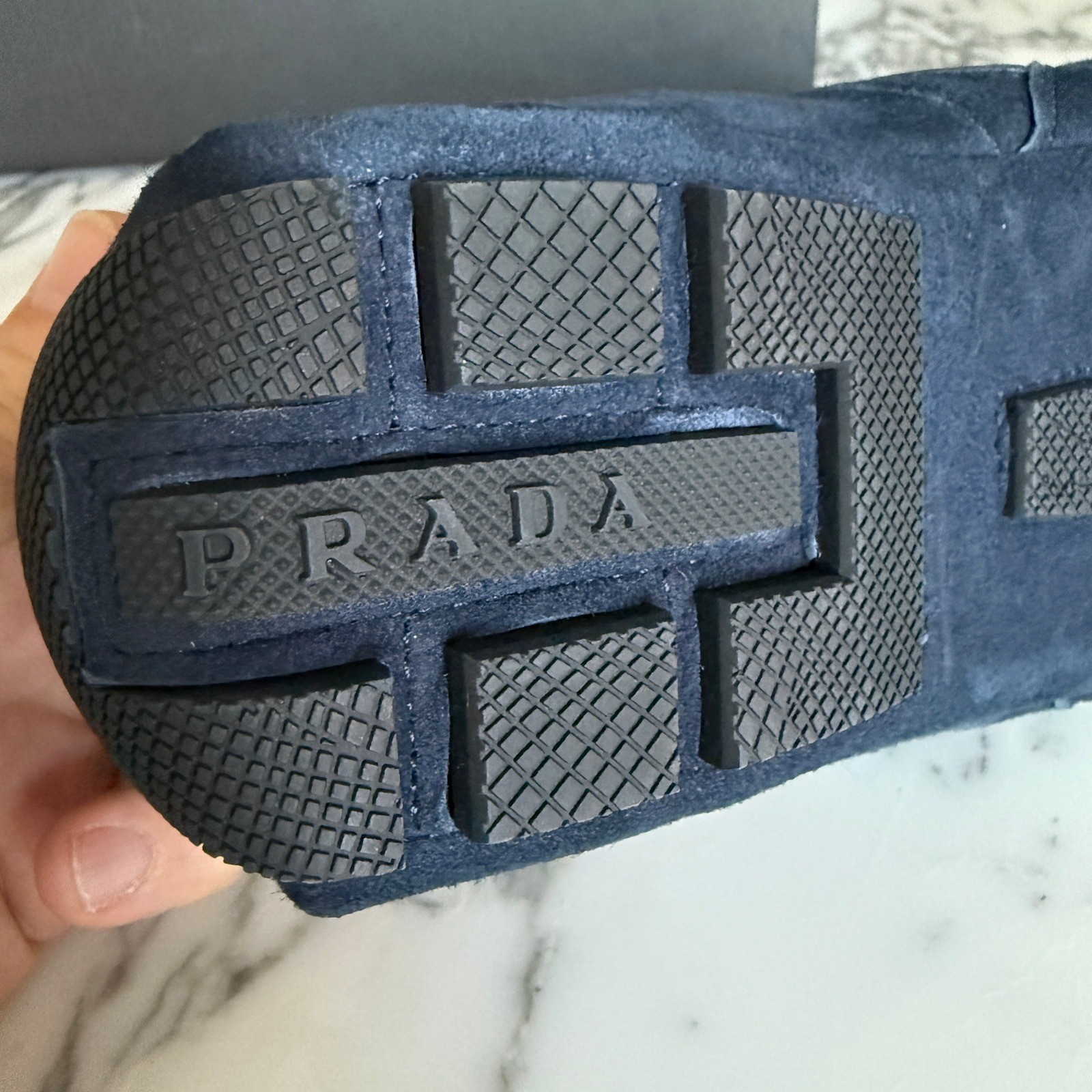 Prada 4E1165 Men’s Montecarlo Re-Edition 2005 Suede Sneakers, UK sz 8