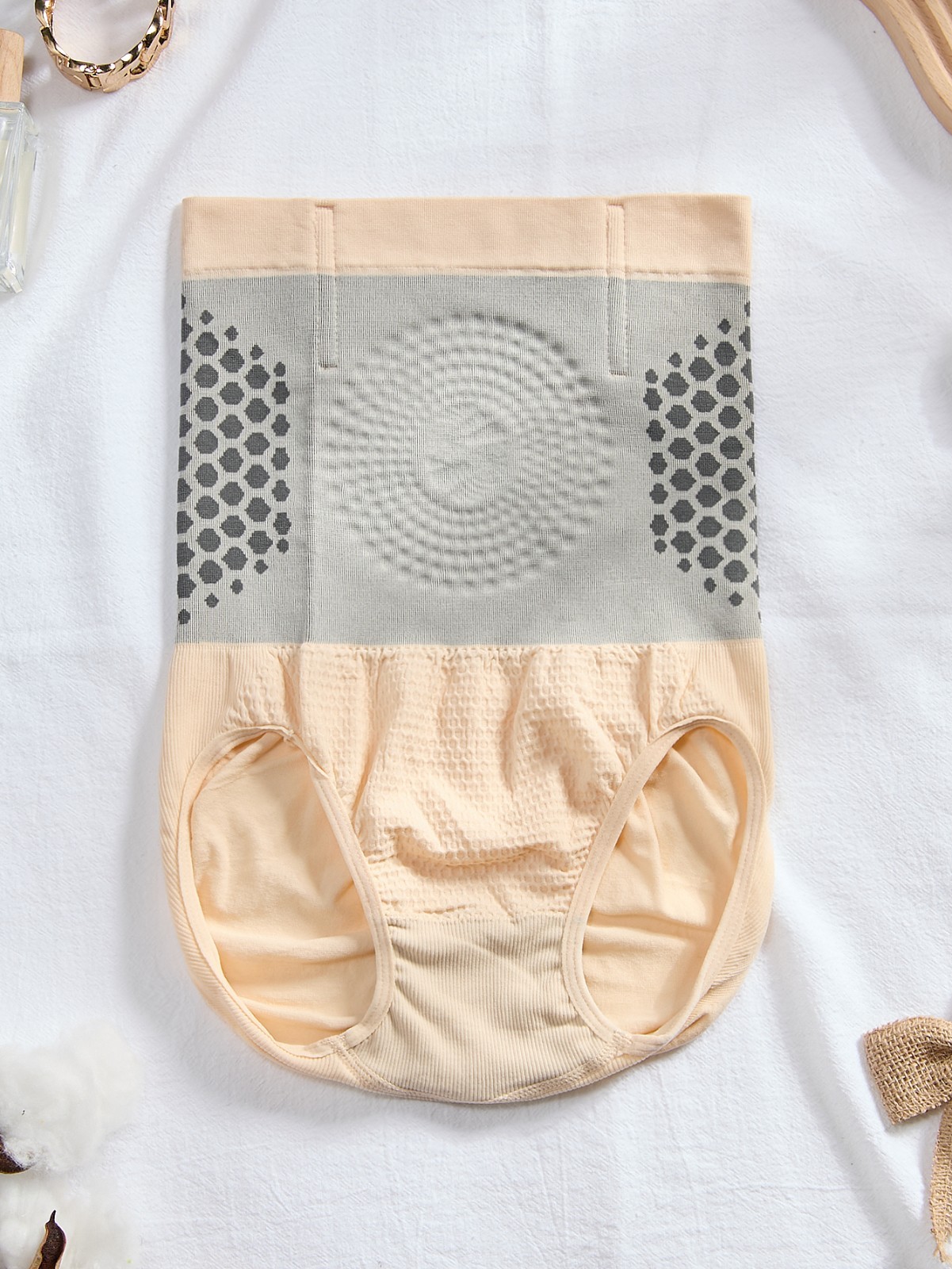 High Waist Tummy Control Briefs Honeycomb Compression Waist Trainer Shaper