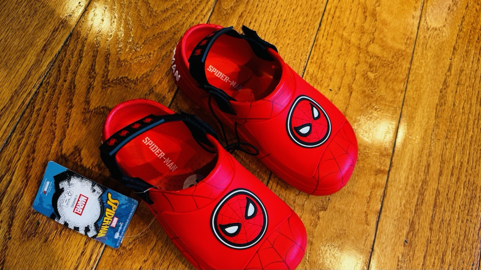 Marvel Spider-Man Molded Clog Boys Size 13 Red Ground Up New No Box