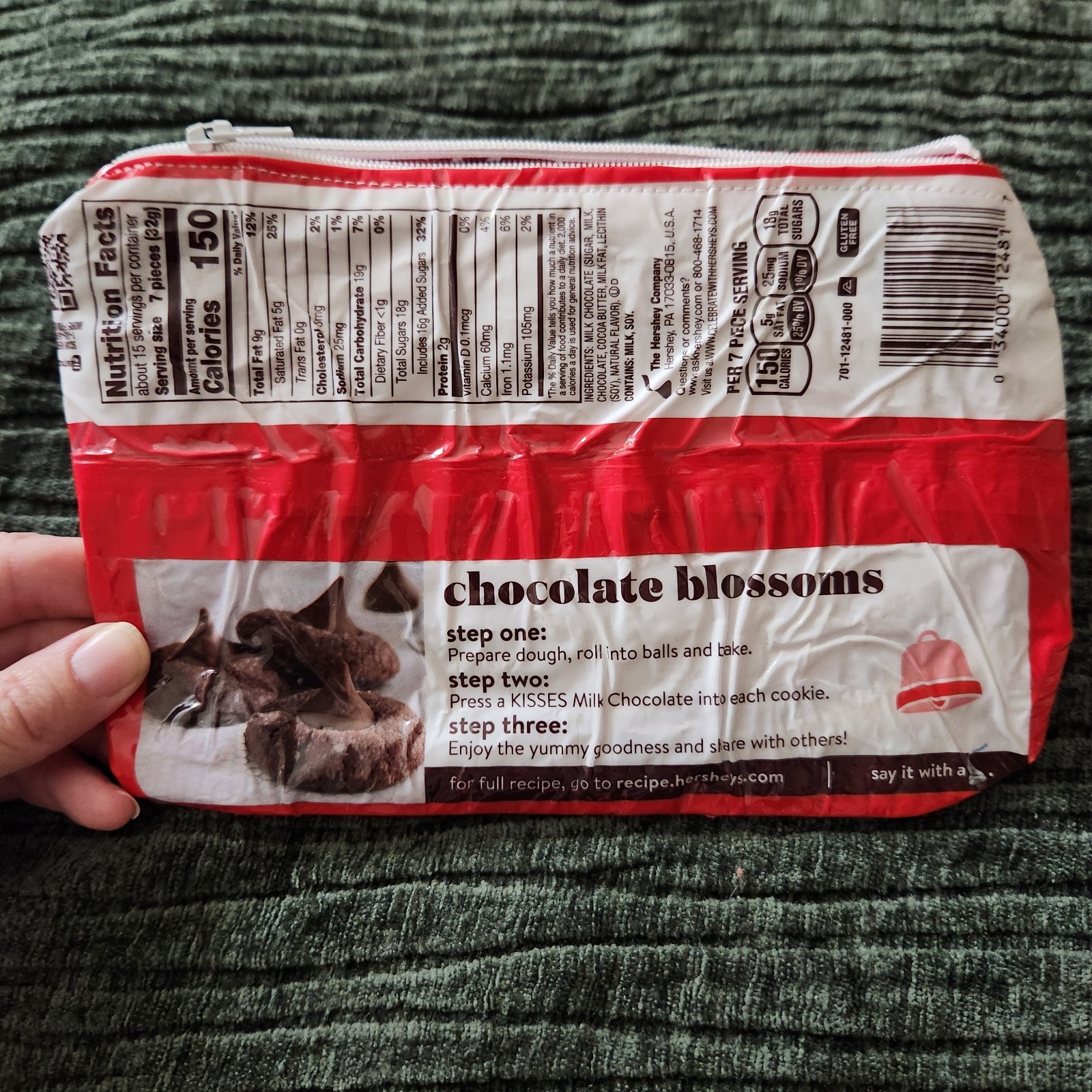 Repurposed Hershey Milk Chocolate Candy Wrapper Bag