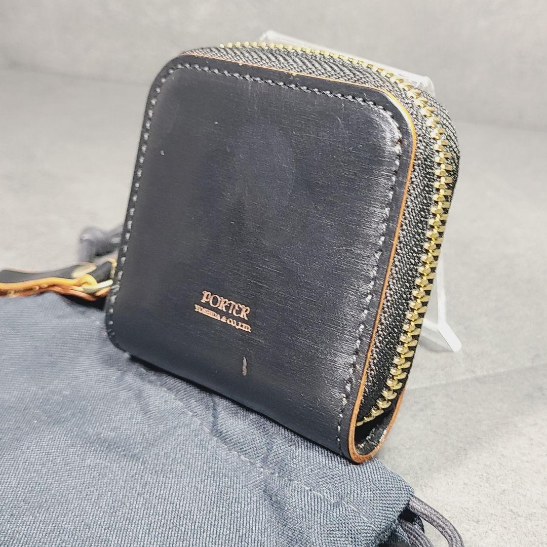 PORTER Porter Film Coin Case Round Zipper Black
