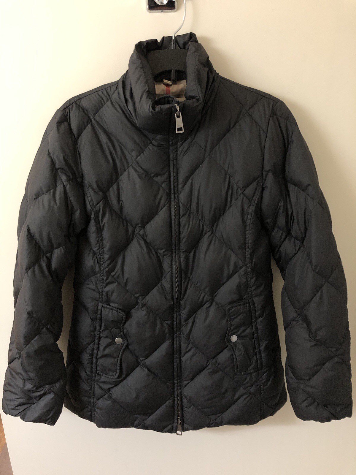 Burberry Brit Diamond Quilted Puffer Jacket Size Women’s Small Designer London