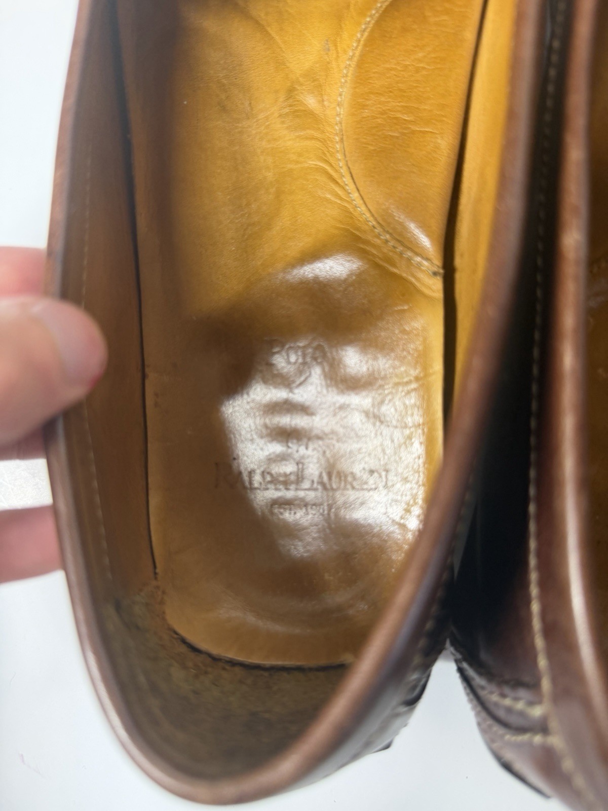 POLO Ralph Lauren Men’s 11.5 D Brown Driving Moccasins