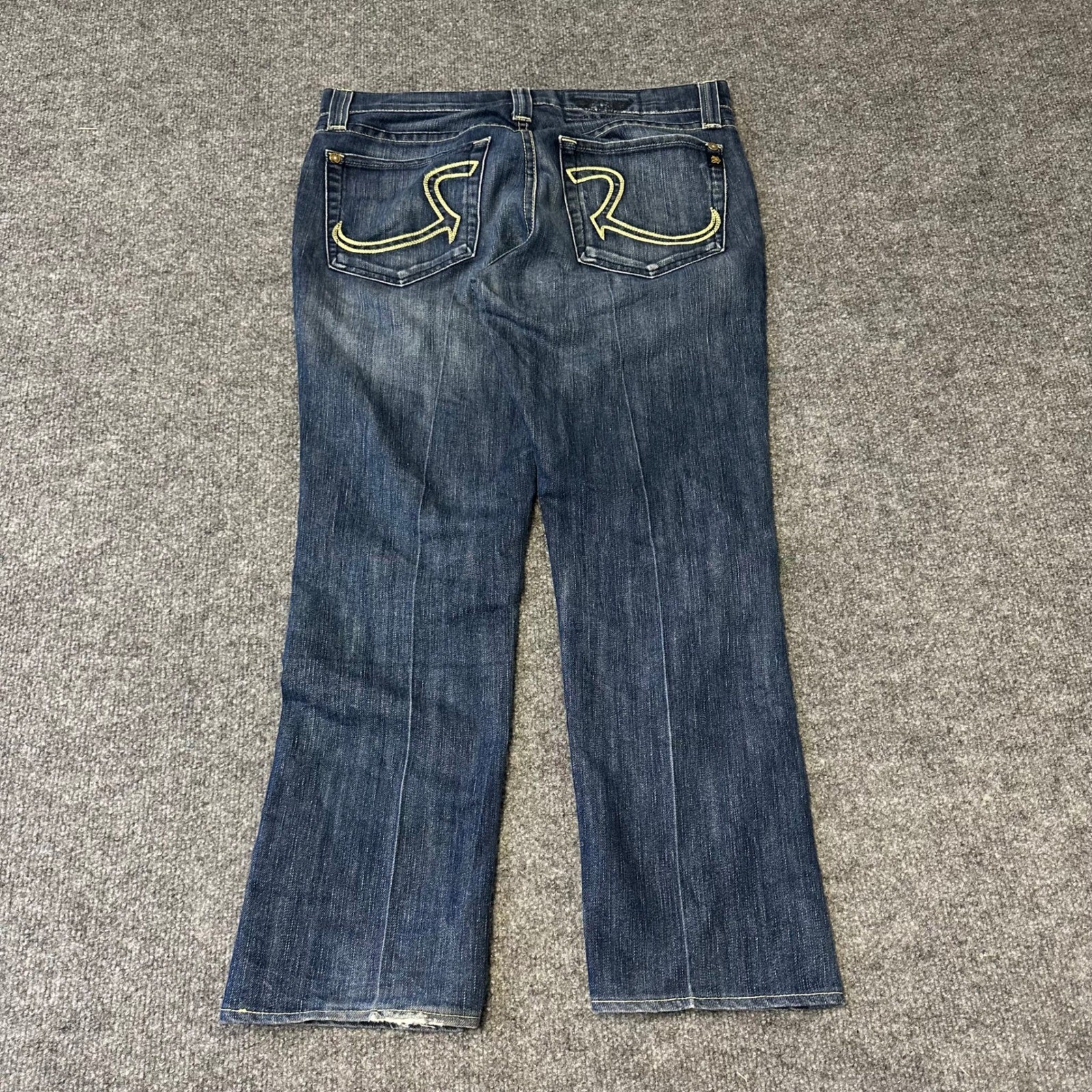 Rock & Republic Jeans Mens Size 28 Blue Straight Leg Cotton Blend USA Made Denim