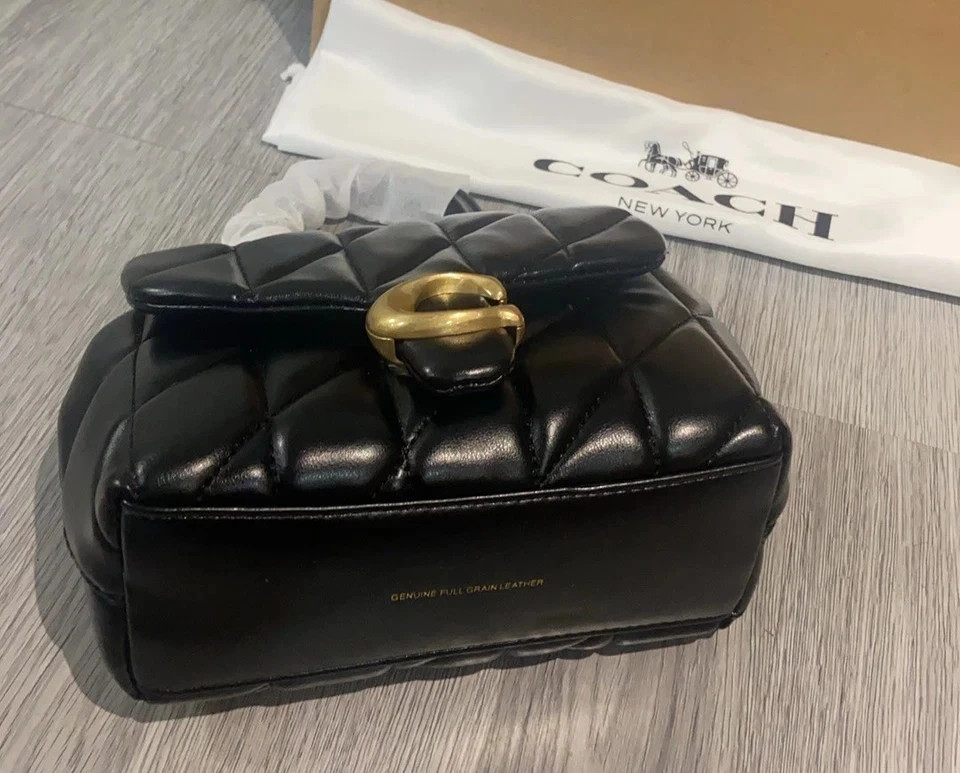 COACH Tabby Top Handle Bag – Quilted CCC12 Black