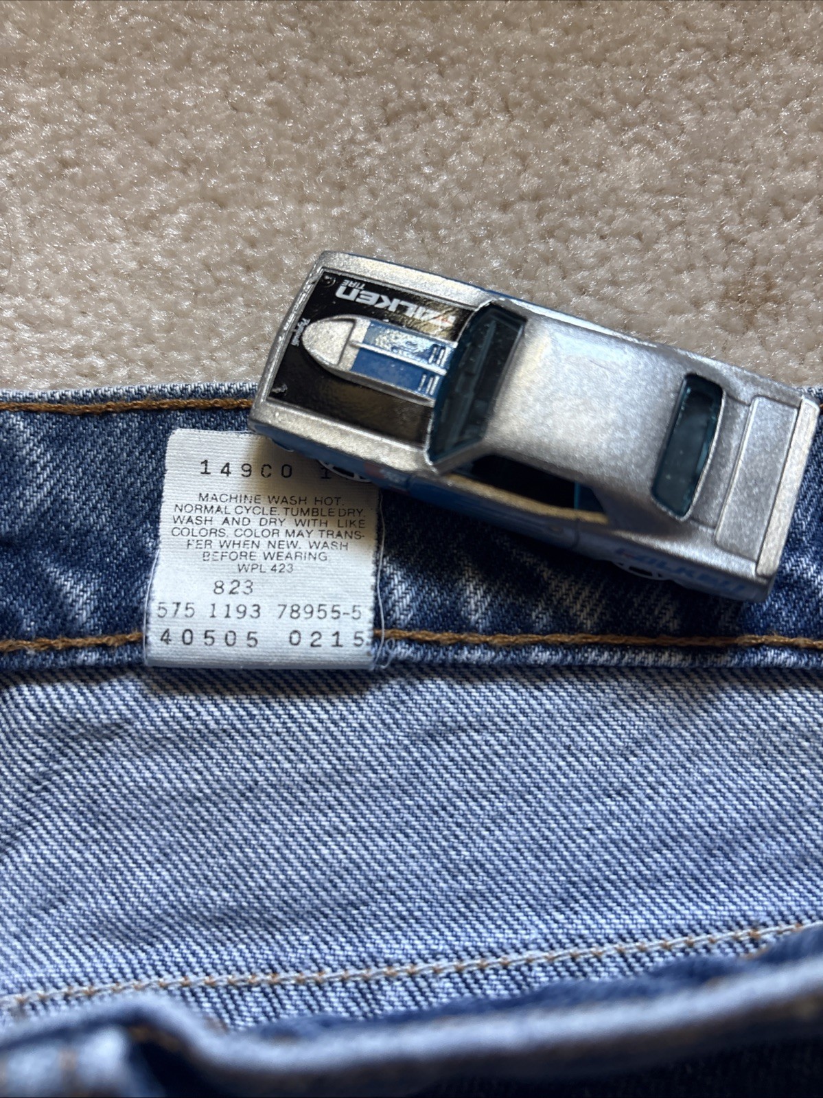Vintage 90s Levi’s 505 Orange Tab Jeans 35×33, Regular Fit, Straight Leg, Blue