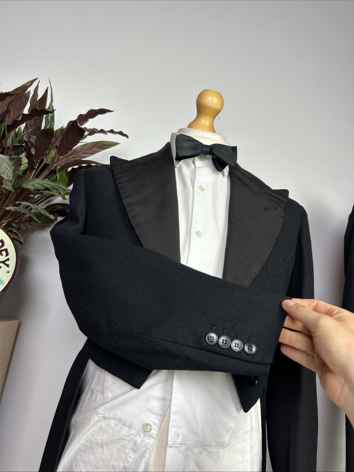 Bespoke White Tie Tailcoat Suit (38R) Handmade Dinner Savile Row Antique Vintage